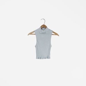 UO // Grey Mockneck Crop Top